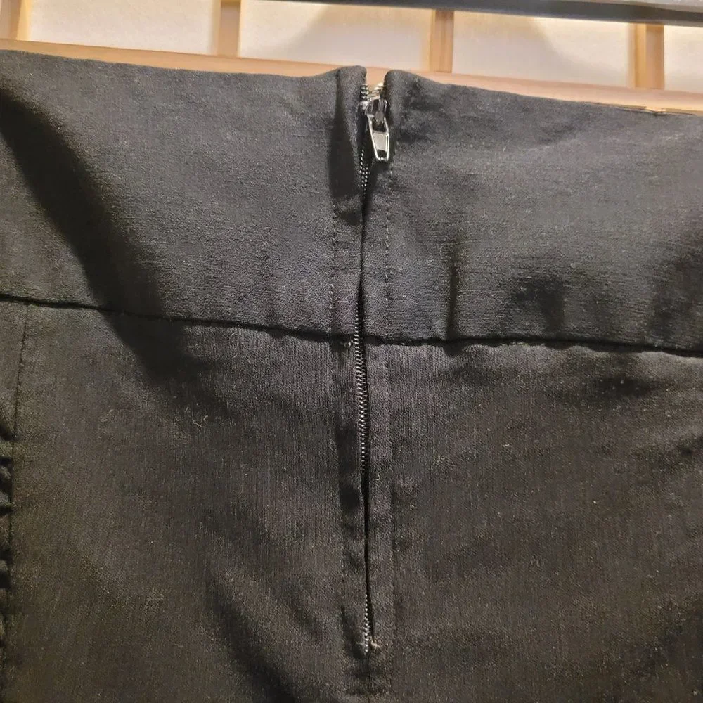 Stoosh Womens/Juniors Black Ruched Seams Stretch Straight Skirt Sz 13